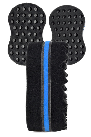 Magic Gold Brush Sponge #5947 - pc (Large Double side holes) #6