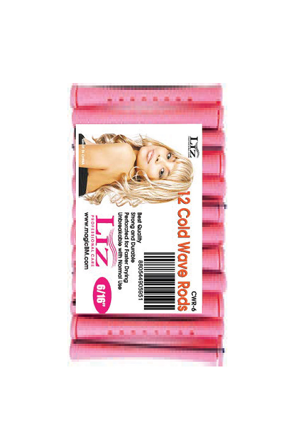 Magic Gold Cold Wave Rods [Long 6/16" Pink] #CWR-6 -dz