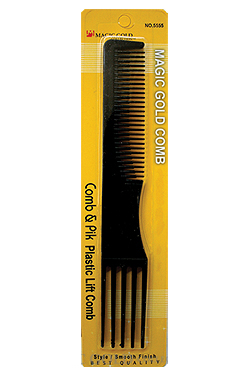 Magic Gold Comb & Pik Plastic Lift Comb #5555 -dz