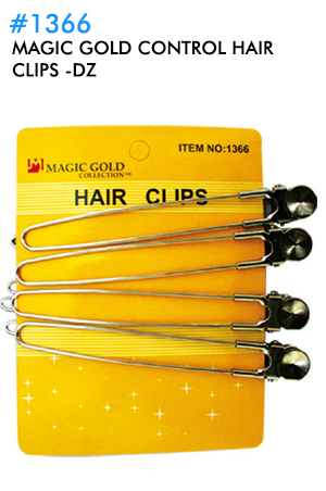 Magic Gold Control Hair Clips #1366 -dz