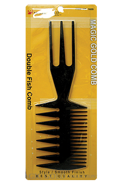 Magic Gold Double Fish Comb #5609 -dz