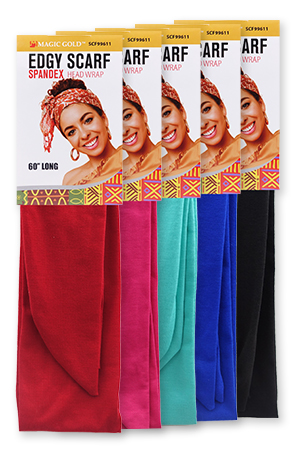 Magic Gold Edge Scarf -Spandex (60") #1 #SCF99196 -dz