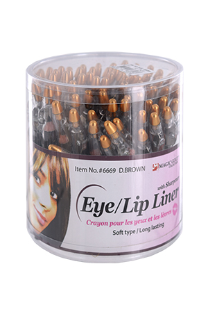 Magic Gold Eye/Lip Liner w/ Sharpener #6668 BLACK(72pcs/Jar)