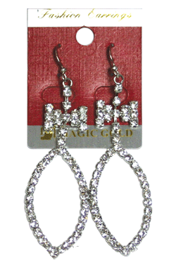 Magic Gold Fashion Rhinestone Earring #270352 -pc