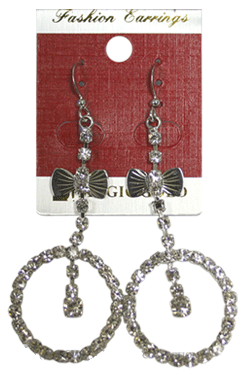 Magic Gold Fashion Rhinestone Earring #280016 -pc