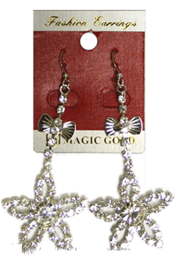 Magic Gold Fashion Rhinestone Earring #280038 -pc