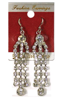 Magic Gold Fashion Rhinestone Earring #280040 -pc