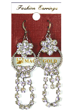 Magic Gold Fashion Rhinestone Earring #280044 -pc