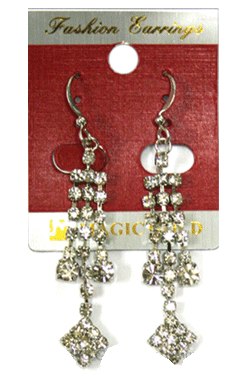 Magic Gold Fashion Rhinestone Earring #280059 -pc
