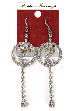 Magic Gold Fashion Rhinestone Earring #280074 -pc