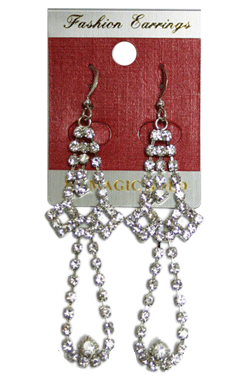 Magic Gold Fashion Rhinestone Earring #280101 -pc
