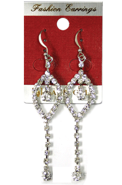 Magic Gold Fashion Rhinestone Earring #280206 -pc