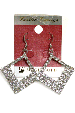 Magic Gold Fashion Rhinestone Earring #280209 -pc