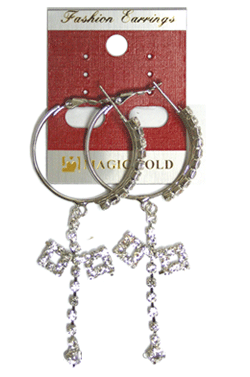 Magic Gold Fashion Rhinestone Earring #280234 -pc