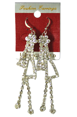 Magic Gold Fashion Rhinestone Earring #280258 -pc