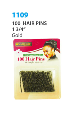 Magic Gold Hair Pins 1 3/4" #1109 Gold - dz