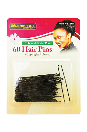 Magic Gold Hair Pins 2" #Black(#1104) - dz