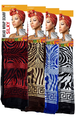 Magic Gold Head Wrap Scarf -Silky #1   #SCF99571-dz