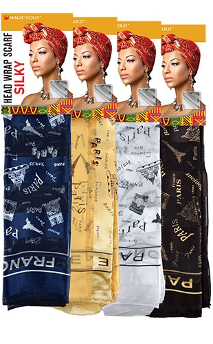 Magic Gold Head Wrap Scarf -Silky #16  #SCF99586-dz