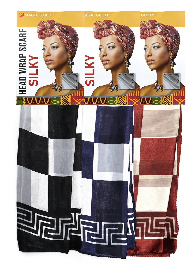 Magic Gold Head Wrap Scarf -Silky #21 #SCF99591-dz