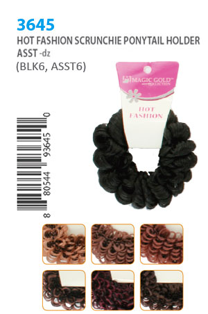 Magic Gold Hot Fashion Ponytail Holder #3645 ASST -dz