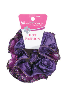 Magic Gold Hot Fashion Scrunchie Ponytail Holder #1904 -dz