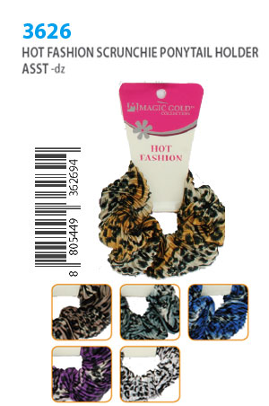 Magic Gold Hot Fashion Scrunchie Ponytail Holder #3626 -dz