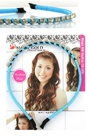 Magic Gold Metal Hair Band  #5174 Assorted - dz