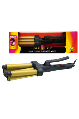 #GH3011V3 Gold'N Hot Jumbo Ceramic Triple Barrel Waver