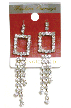 Magic Gold Rhine Stone Earring #4720 -pc