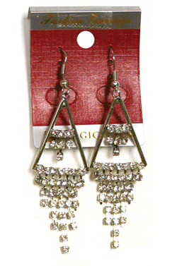 Magic Gold Rhine Stone Earring #4721 -pc