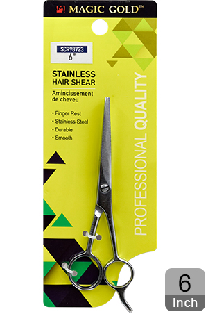 Magic Gold Stainless Hair Shear 6" #SCR98723 -pc