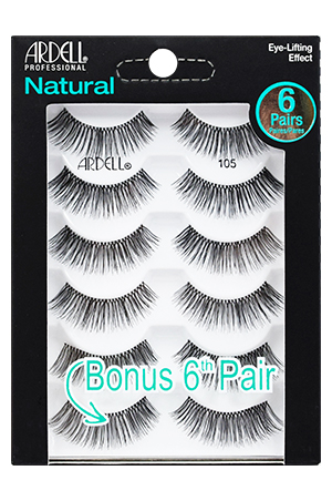 Ardell Natural Eyelashes(5+1pair)  105#68985