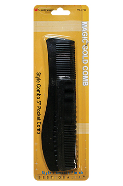 Magic Gold Style Comb w/ 5" Comb #7736 -dz