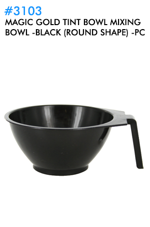 Magic Gold Tint Bowl Mixing Bowl #3103 Black(Round Shape) -pc