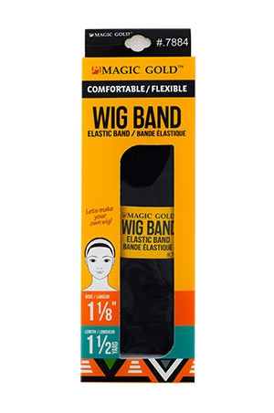 Magic Gold Wig Band 11/8"#7884-DZ