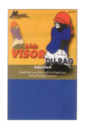 Magic Kid's Visor Durag #4777 Black, Asst -dz