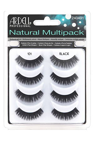 Ardell Pro Natural Miltipack 101 Black(4 pair) #61406