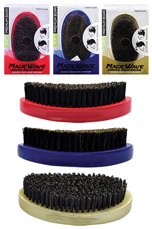 Magic Palm Brush-Curved w/Handle  (Soft, Asst)  #WBR003AS-pc