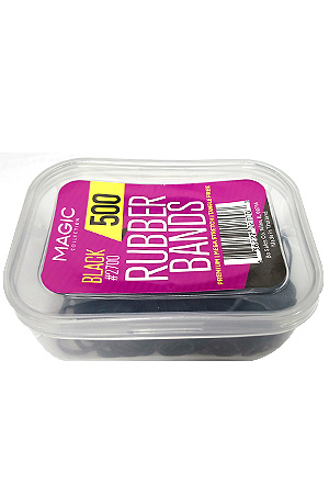 Magic Rubber Band #2700Black (500pcs/jar) MG#1313Black -jar