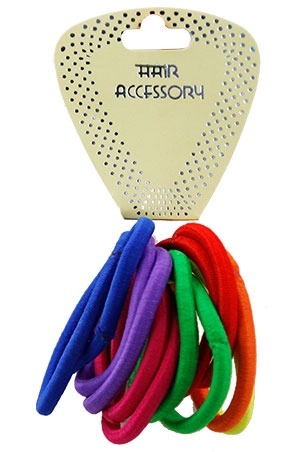 Magic Seamless Elastic Ponytail Holder12pc#HEP001(507)AST-dz