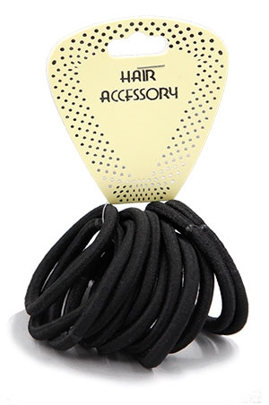 Magic Seamless Elastic Ponytail Holder (12pc) #HEP001(507) Black -dz