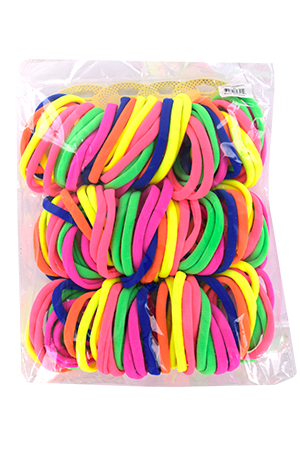 Magic Seamless Elastic Ponytail Holder8"Big10pc#HEP006AST-dz