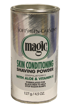 Magic Shaving Powder (4.5oz) Aloe & VitE-Silver#3