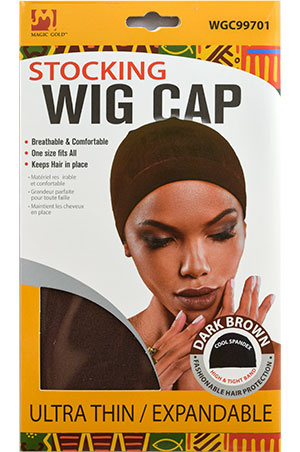 Magic Stocking Wig Cap#WGC99701 DARK BROWN -dz