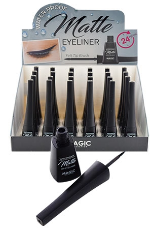 Magic Waterproof Matte Eyeliner [Ink Black]#EYE1028(24pc/ds)