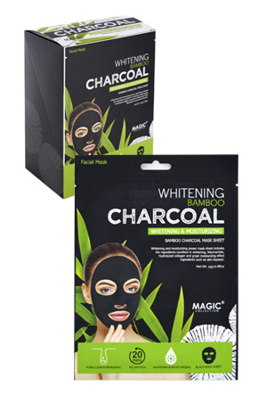 Magic Whitening Charcoal Mask Sheet (24/ds)#FMS001-ds