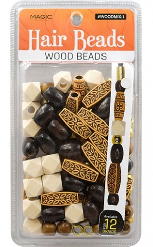 Magic Wood Bead Mix Design-1-Pcs