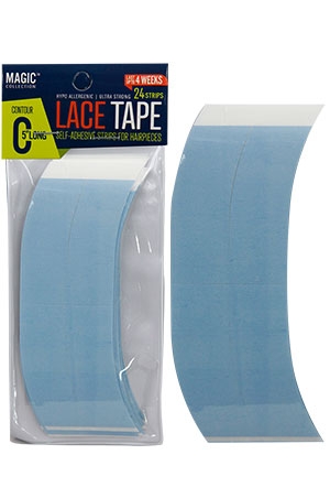 Magic lace Front Support Tape#TAPE-LONG 5"(24strip)-Each