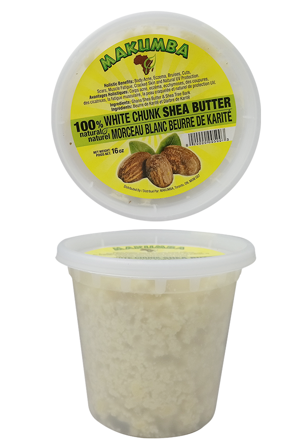 Makumba 100% Shea Butter White Chunk (16 oz) #7